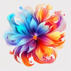 Wall Mural - abstract flower background