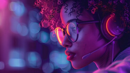 Wall Mural - Call center, online customer support. Contact Us Customer Service For Personal Assistant Service, Person Advisor and Social Media Network. 3D Web Vector Illustrations