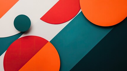 Poster - Minimalist graphic design with bold colors and smooth, sleek lines, creating a sharp and modern aesthetic for various uses