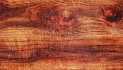 Poster - Polished padauk wood with bright red tones and fine grain, ideal for luxury furniture accents, luxury wood texture, vivid refinement