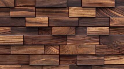 Wall Mural - Brown Wooden Wall Texture - Natural Wood Grain Pattern Background