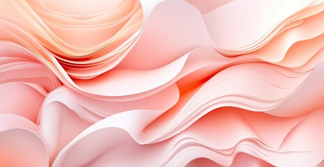 Wall Mural - Abstract Pink and Orange Swirls