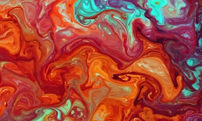 Wall Mural - Nebula Ink Reaction Background