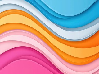 Poster - Vibrant abstract background filled with dynamic shapes and textures creates a visually stunning display.