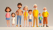 © Eddy Drmwn - Cartoon family standing together, smiling, happy, multi-generational.