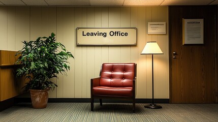 Poster - A professional office space with a 