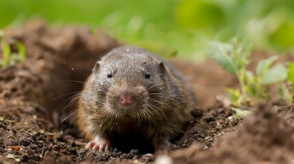 Wall Mural - A mole in the midst of summer