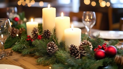 christmas table setting