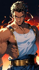 Wall Mural - anime greek god morpheus anime style high-quality for wallpaper background