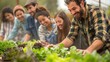 © Lucky_jl - Group of friends participating in a farm workshop
