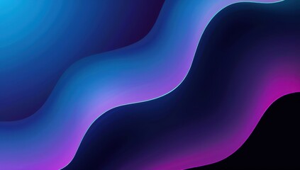 Wall Mural - Abstract Background with Blue and Purple Gradient Waves