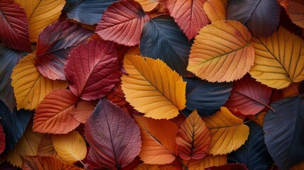 Wall Mural - Autumn Leaves Background - Fall Colors Nature Texture