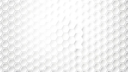 Poster - Hexagonal white navy background texture placeholder, radial center space, 3d illustration, 3d rendering backdrop.  Abstract art business mobile phone concept connection