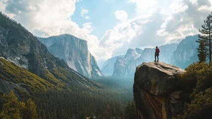 Wall Mural - Majestic Yosemite Valley: Adventure Awaits in Nature's Embrace