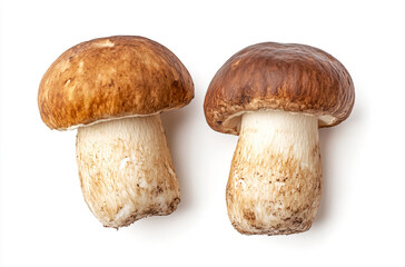 Wall Mural - boletus mushrooms isolated on a white background