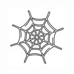 Wall Mural - halloween spider web cobweb black isolated on white