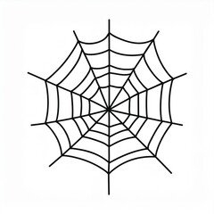 Wall Mural - halloween spider web cobweb black isolated on white