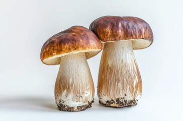 Wall Mural - boletus mushrooms isolated on a white background