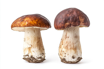 Wall Mural - boletus mushrooms isolated on a white background