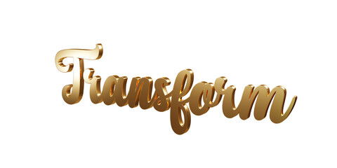 Luxury 3D gold text 