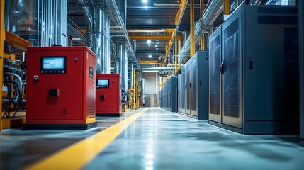 Poster - backup generators providing reliable power to a data center s mission critical servers storage and o