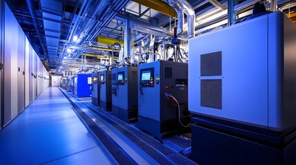 Poster - Backup Generators Supplying Uninterrupted Electricity to a Mission Critical Data Center Facility Ensuring Continuous and Business Continuity