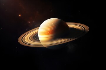 Poster - Saturn planet astronomy outdoors.