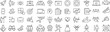 © syoko - ベクターでモノクロのスタートアップに関する線画アイコンセット