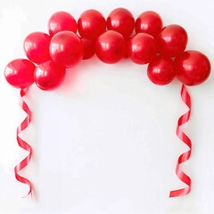 Canvas Print - Red balloon arch decoration