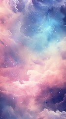 Sticker - Galaxy pastel wallpaper astronomy universe outdoors.