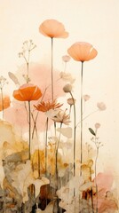 Canvas Print - Garden art painting flower.