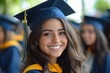 © kardaska - Young woman is smiling at her graduation ceremony