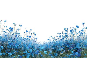 Wall Mural - Vibrant blue wildflower meadow