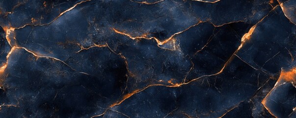 Sticker - Seamless marble texture in rich navy with subtle bronze veins, [Abstract Background Marble], [Bold and elegant]