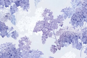 Canvas Print - Hydrangea flowers wallpaper pattern nature.