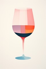 Poster - Wine glass drink refreshment drinkware.