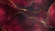 © Anissa - Seamless marble texture in rich burgundy with gold highlights, [Abstract Background Marble], [Bold and luxurious]