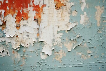 Canvas Print - Peeling paint texture background backgrounds deterioration architecture.