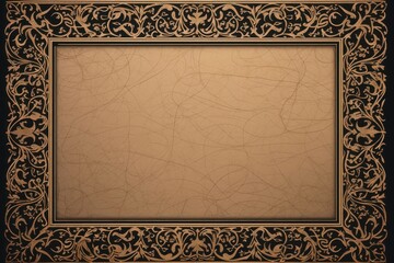 Canvas Print - Islamic ornament frame backgrounds decoration blackboard.