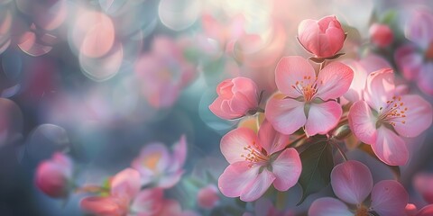 Wall Mural - pink blossoms