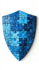 Sticker - Blue Shield Puzzle