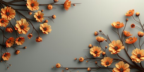 Wall Mural - autumn leaves in the wind