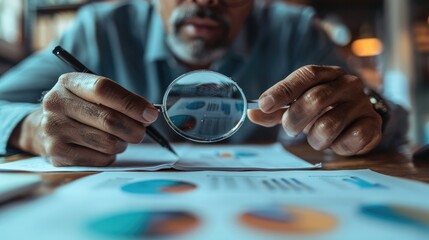Poster - Entrepreneurs conducting in-depth research to identify a niche market opportunity for targeted business growth through innovative strategies. Generative AI.