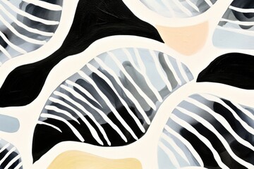 Canvas Print - Shell backgrounds abstract pattern.