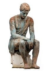 Canvas Print - Statue sculpture bronze adult.