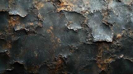 Close-up of Rusted Metal Texture