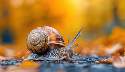 Snail in Autumn