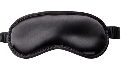 Black Sleep Mask: A close-up view of a classic black sleep mask, showcasing its contoured design and soft, comfortable texture. Ideal for blocking out light and promoting restful sleep.