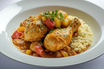 Sticker - Delicious Chicken and Couscous Dish