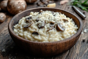 Poster - Mushroom Risotto with Parmesan Cheese